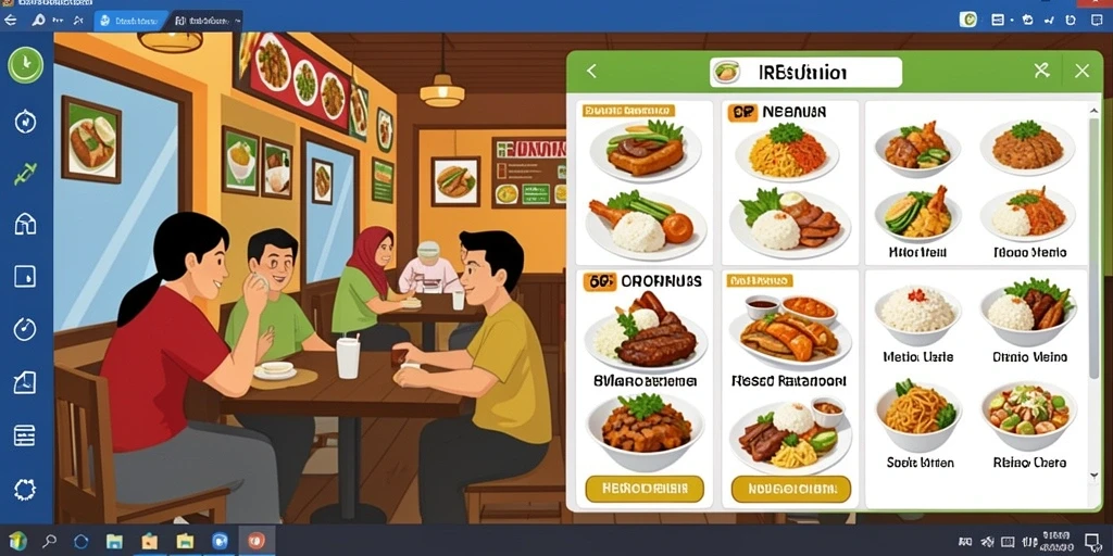 Tampilan menu utama yang menarik dan mudah dinavigasi.