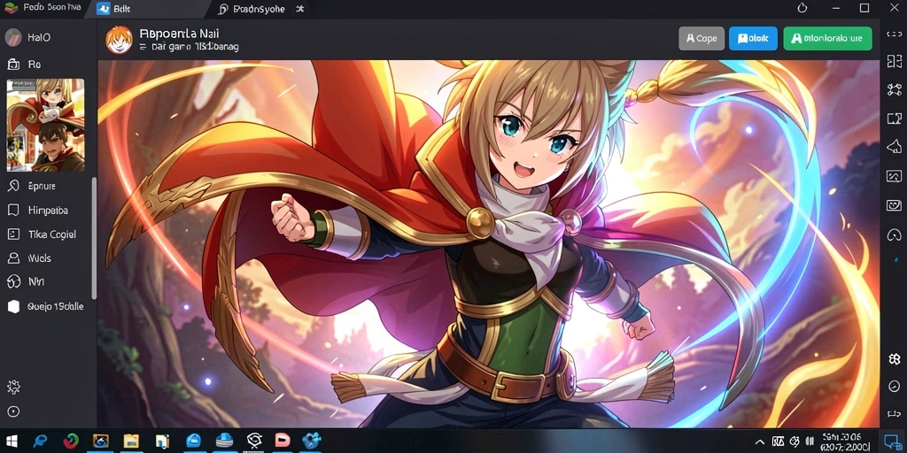 Screenshot menunjukkan antarmuka permainan yang menarik.