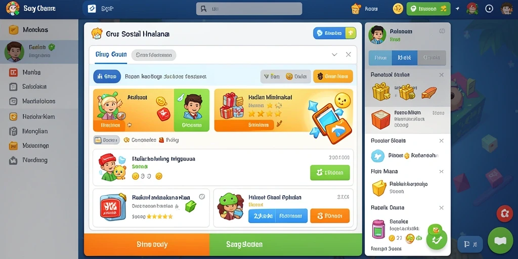 Tampilan interface yang menarik dan user-friendly.